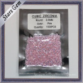 Couleur rose 1.0-3.0mm forme ronde zircone pour les bijoux